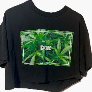 DGK Vintage lg weed crop top
